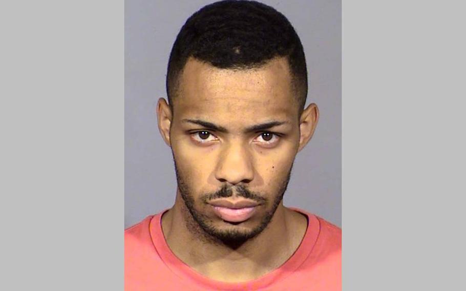 Fireman Apprentice Sakari D. Macrae-Hodgin, an electrician’s mate, was booked Wednesday into the Clark County Detention Center on four counts of sexual assault against a child less than 14 years old and one count of incest, according to his booking record. 