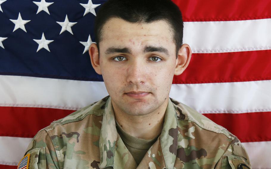Spc. Nicholas C. Panipinto, 20,died on Nov. 6, 2019, from injuries sustained when a Bradley Fighting Vehicle overturned  at Camp Humphreys.
