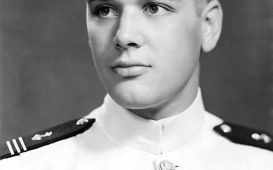 Midshipman James L. Holloway III poses for a photo taken in August 1941. 