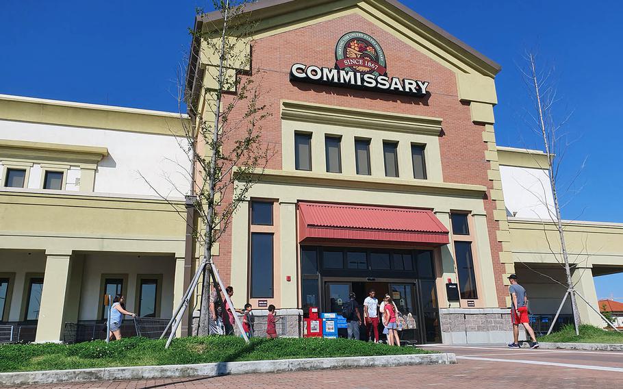 The commissary at Camp Humphreys, South Korea, is shown here in 2019.