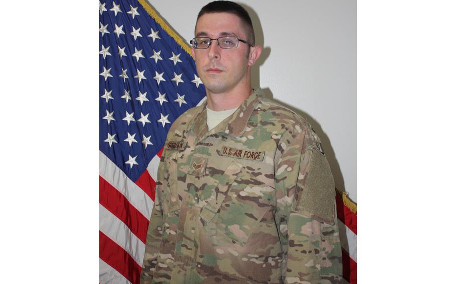 Senior Airman Michael Spradlin of the 374th Maintenance Squadron at Yokota Air Base, Japan, was killed in an on-base motorcyle accident, Wednesday, Feb. 5, 2020. 