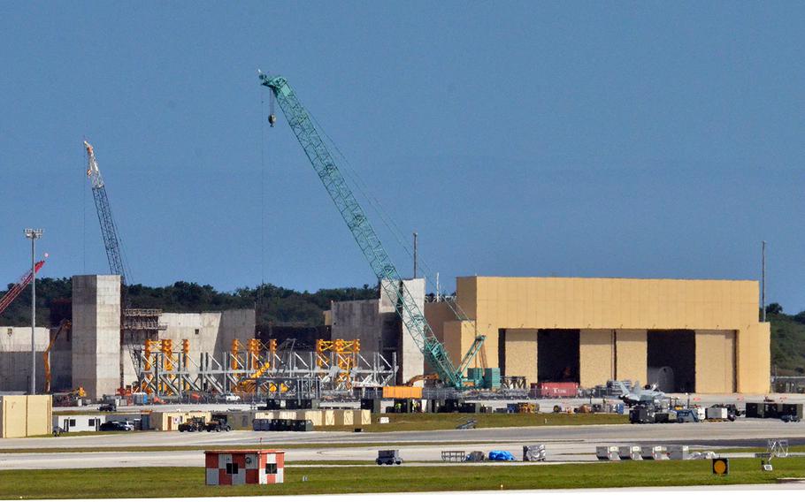 The north ramp at Andersen Air Force Base, Guam, is being turned into a facility equivalent to a Marine Corps air station. 