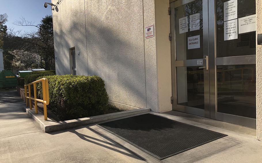 Yokosuka Naval Hospital opened a clinic on March 18, 2020, for those with flu-like symptoms.