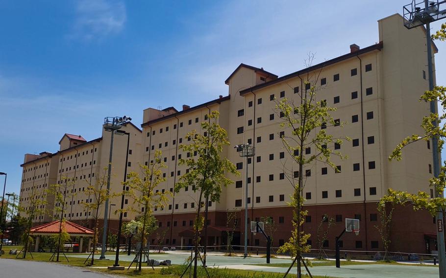 Newly constructed barracks have been outfitted to house patients who have tested positive for the coronavirus and others who are required to quarantine on Camp Humphreys, South Korea, on Thursday, May 7, 2020.