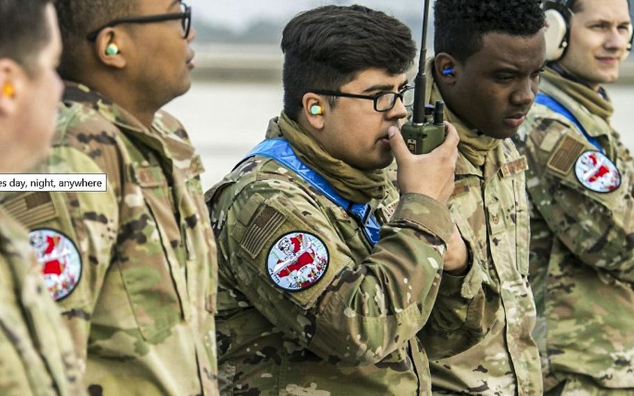 In a Sept. 15, 2020 photo, a 9th Aircraft Maintenance Unit assistant dedicated crew chief communicates with aircrew while launching a MQ-9 Reaper during Exercise Agile Reaper at Naval Air Station Point Mugu, Calif.