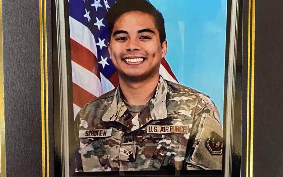 Senior Airman Jeremieh Soroten went missing Nov. 22, 2020, while surfing near Cape Hedo in Okinawa.