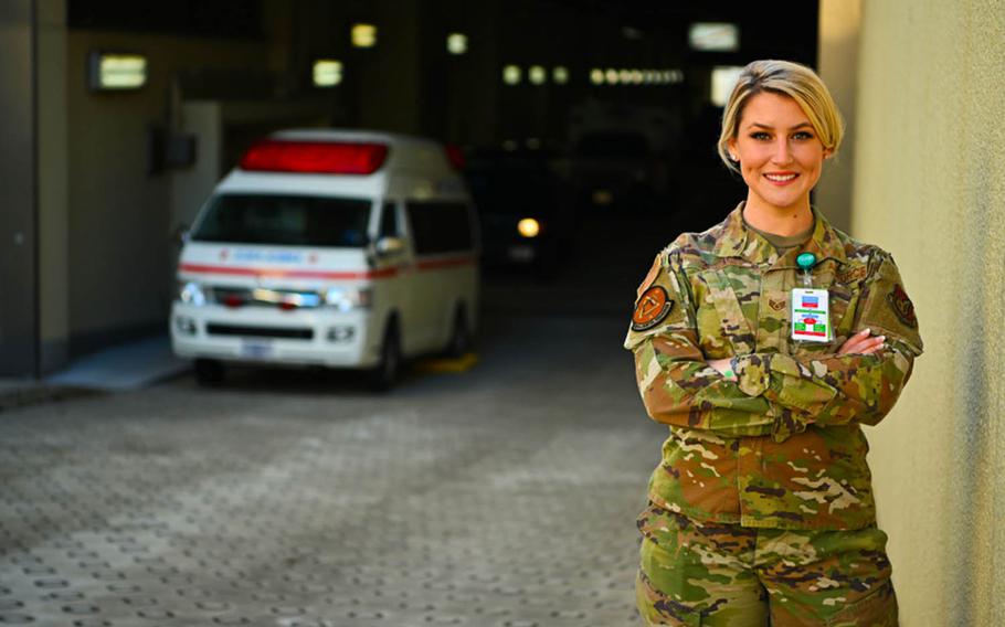 Staff Sgt. Julia DaSilva, of the 35th Medical Group at Misawa Air Base, Japan, designed a pocket-sized card that lists first-aid fundamentals for easy access in a medical emergency.