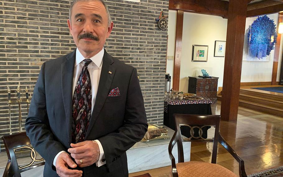 U.S. Ambassador to South Korea Harry Harris poses at his residence in Seoul, South Korea, Jan. 16, 2020.