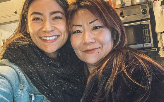 Air Force veteran Isabelle Hyon DuCharme, left, shown here with her mother, Hyon Chu, turned to social media Thursday, Jan. 14, 2021, to help find her dying mother’s family in South Korea.