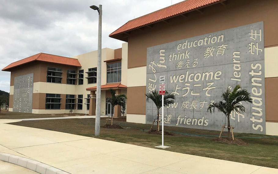 Bob Hope Elementary School is under construction at Kadena Air Base, Okinawa, Feb. 19, 2021.