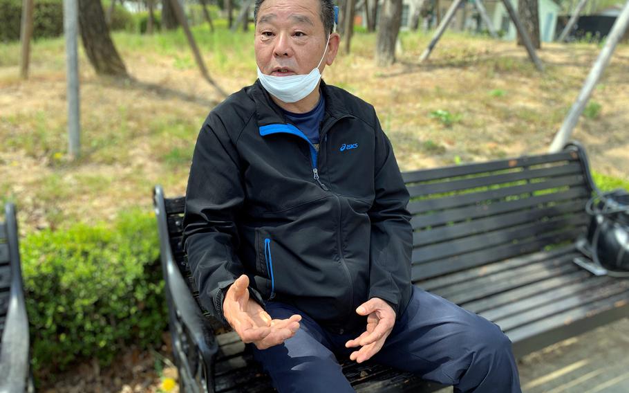 Yi Taeki, 59, has been employed by U.S. Forces Korea as a kitchen workers at Camp Casey for 31 years, but he was placed on unpaid leave. Speaking near his home in Dongducheon on April 24, 2020, Yi said he may have to get a part-time job if the furlough continues much longer.