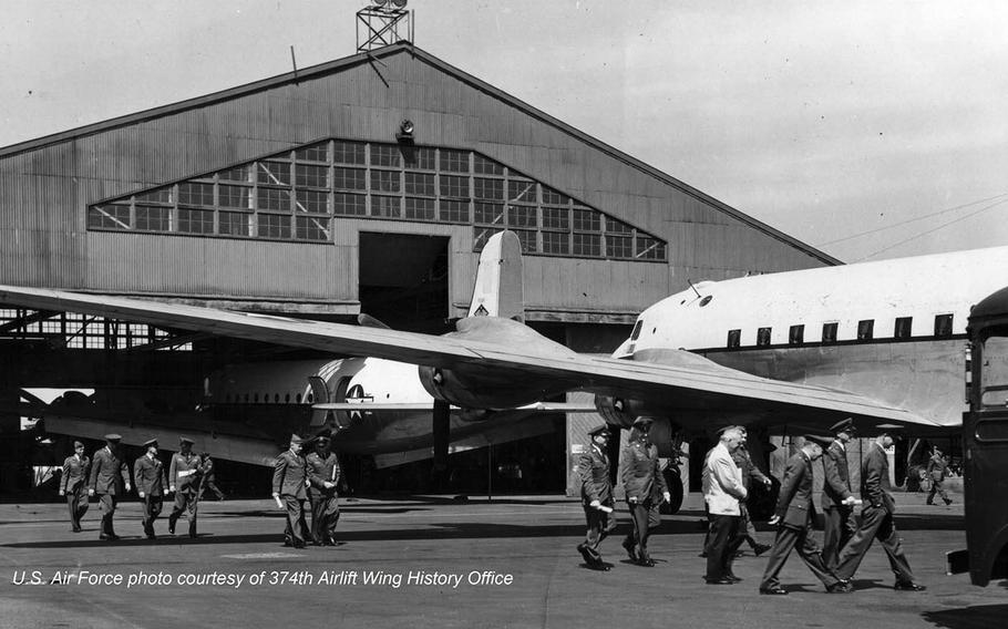 This undated Air Force photo shows Building 800 at Yokota Air Base, Japan. 