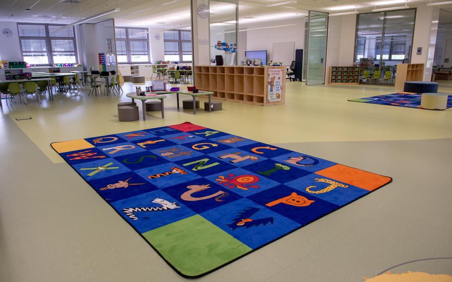 Each grade is a neighborhood with multiple teachers with the new open concept classrooms at Vogelweh Elementary School.

