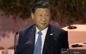 Chinese President Xi Jinping sits next to other world leaders during the Asia-Pacific Economic Cooperation (APEC) conference in San Francisco, on Nov. 16, 2023. Xi met at a state guesthouse in Beijing with the two European presidents, Ursula von der Leyen from the EU Commission and Charles Michel from the EU Council on Thursday, Dec. 7, 2023.  