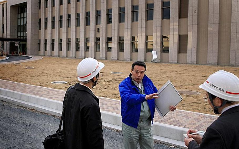 A recent tour was conducted for media and government of Japan officials showcasing the progress of the construction of the Air Defense Command headquarters at Yokota Air Base.