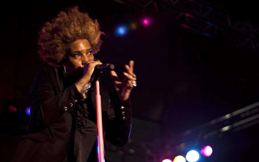 Macy Gray gives a free concert Yokosuka Naval Base on Feb. 23.