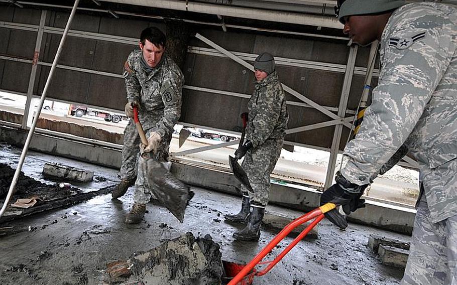 U.S. Army and Air Force volunteers from Misawa Air Base, Japan, turned out as part of Operation Tomodachi, a U.S. Forces Japan initiative to provide humanitarian relief efforts to local communities following the earthquake and tsunami.