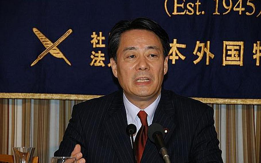Japanese Minister of Economy, Trade and Industry Banri Kaieda reassured U.S. personnel Wednesday that electricity would be provided to their homes, despite the country's continuing nuclear crisis.