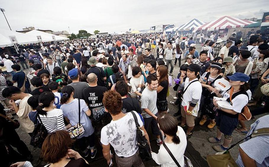 Tens of thousands of visitors filled Yokota's flight line Aug. 20, 2011, for the annual Japanese-American Friendship Festival.