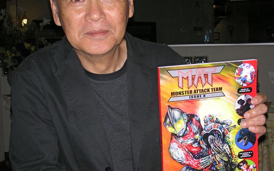 Japanese film star Ban Daisuke lauded the efforts of Petty Officer 1st Class Edward Holland and his band of writers and contributors for keeping the Japanese fantasy and science fiction genre monsters and superheros alive through his magazine "Monster Attack Team." 