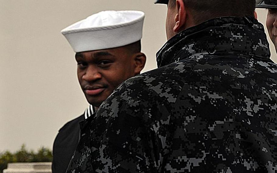 Seaman Lequae Caldwell, 23, of Benton Harbor, Mich., received a 15-year sentence after a Yokosuka, Japan, court-martial found him guilty Feb. 16, 2012, of murdering his infant daughter with 'two karate-chop-type blows' to her chest. The incident occurred on Jan. 5, 2011.