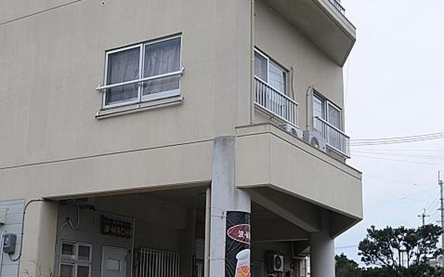 This is the Okinawa building where a U.S. airman allegedly caused an after-curfew ruckus in the ground-floor pub. Police are investigating whether the same man then went into a third-floor apartment and punched a 13-year-old sleeping boy in the face.
