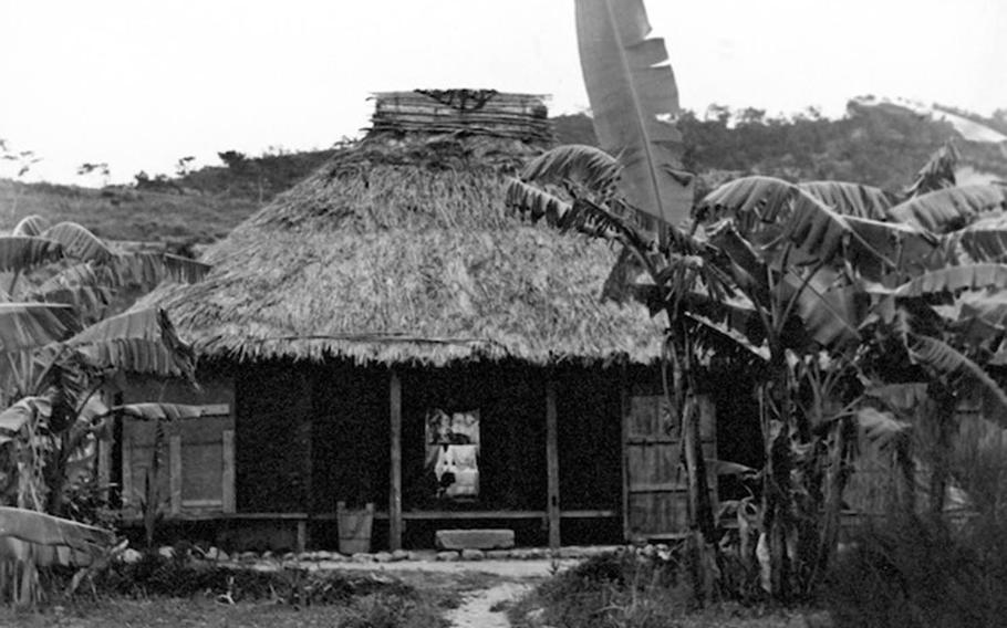 This photo of an Okinawan home was taken by Army Capt. Charles Gail while he was stationed on the Japanese island prefecture in the early 1950s.