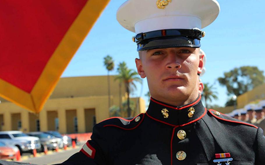 Charges have been dismissed against Okinawa-based Marine Sgt. Morgan Bergdahl, who was accused of sexually assaulting a female Marine April 21, 2018.