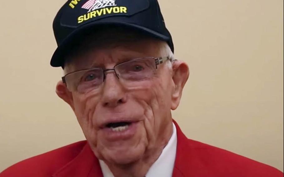 Don Graves, 93, who fought in the Battle of Iwo Jima in 1945, experienced a lighthearted exchange with the enemy during the fierce, five-week campaign.
