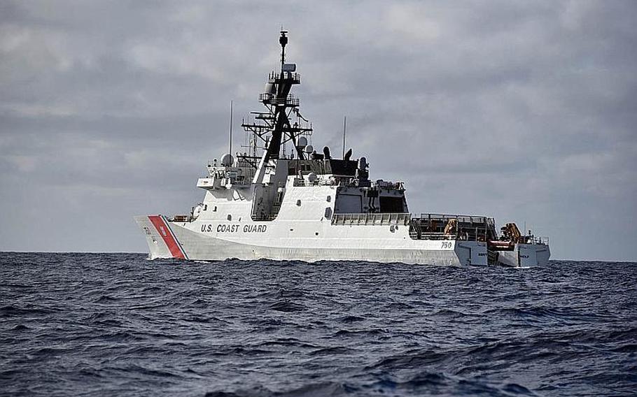 The Coast Guard cutter Bertholf patrols the Western Pacific, Jan. 22, 2019.