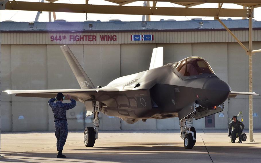 An F-35A of the Japan Air Self-Defense Force, like this one pictured Feb. 7, 2017, in Arizona, crashed into the Pacific Ocean on Tuesday, April 9, 2018.