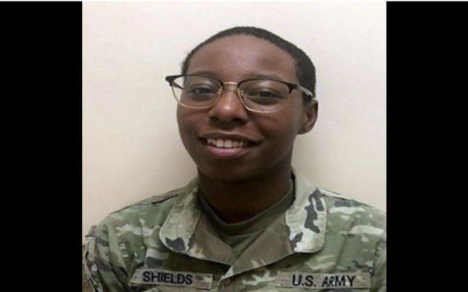 Pvt. Courtney Shields, 18, a signal support systems specialist from Bryans Road, Md., was found unresponsive while on leave in her home state, Friday, April 26, 2019.
