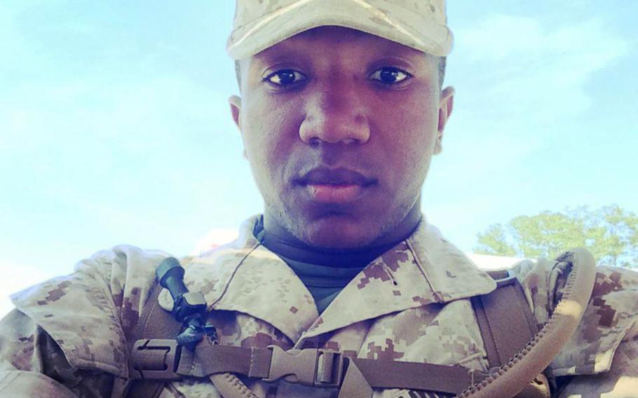 Marine Pfc. Timothy Irvin, 23, of Hattiesburg, Miss., was charged in the suffocation death of his wife, Necii Irvin, while stationed on Okinawa in 2015.