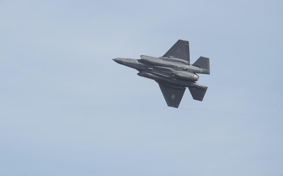 A Japan Air Self-Defense Force F-35A soars near Misawa Air Base, Japan, Nov. 2, 2017.