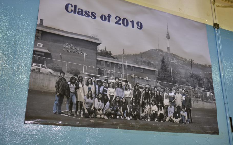 The final Seoul American High School class graduates Saturday, June 8, 2019, at the Falcon Gym. The last day of school at the entire complex is June 14. Administration and custodial staff are due to stay until June 28.