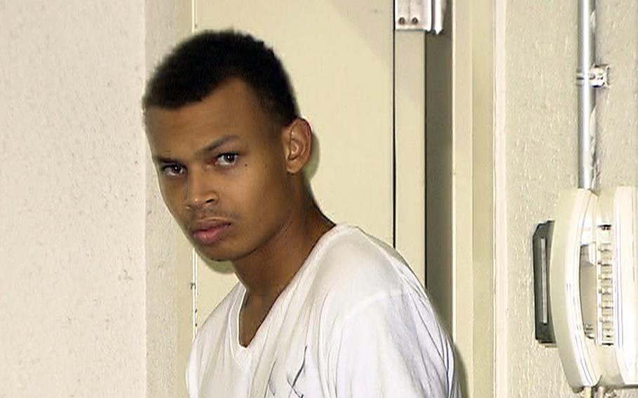 Lance Cpl. Kahsai Tyree Hill, 21, assigned to 3rd Battalion, 6th Marine Regiment, admitted to punching a Tokyo taxi driver in the face on May 25, 2019.