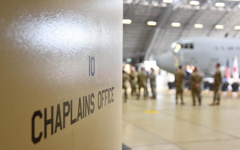 Airmen seek counseling when they’ve been through experiences or see something that violates a core value, according to 374th Airlift Wing Chaplain (Lt. Col.) Dale Marlowe.