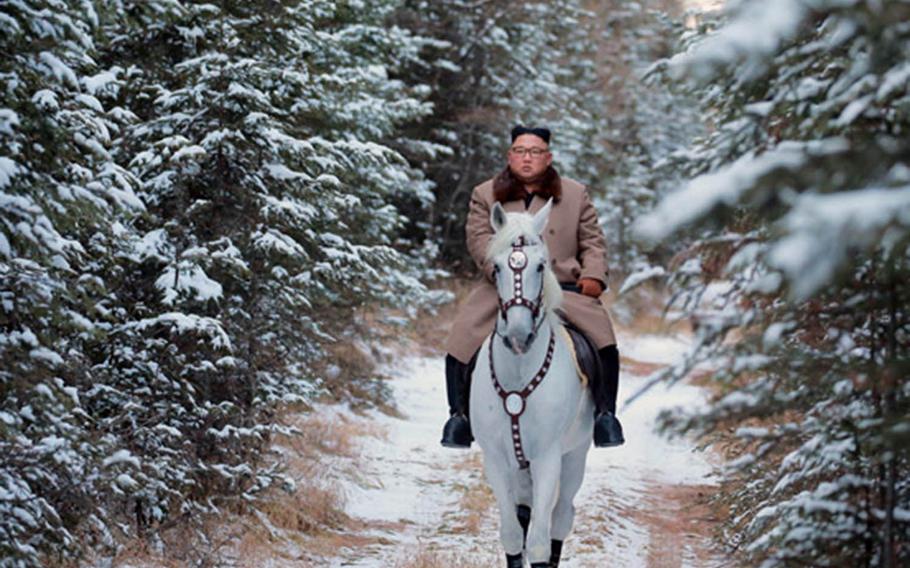 The Korean Central News Agency, the official voice of North Korea, recently released photos of North Korean leader Kim Jong Un riding on horseback to Mount Paektu.