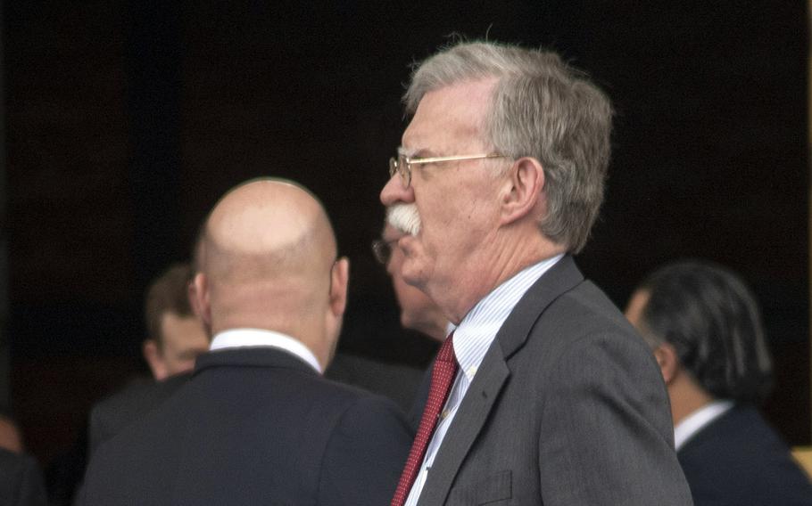 Former national security adviser John Bolton said in a tweet recently that the United States should resume full-scale military exercises with South Korea in response to the North's threat to unveil a new strategic weapon.