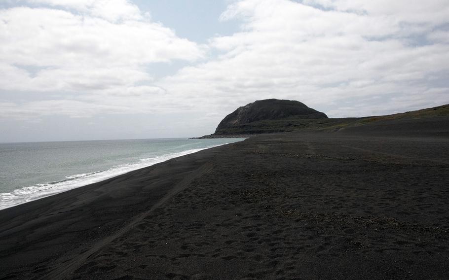 Iwo To, Japan, formerly known as Iwo Jima, is seen March 22, 2019, a day ahead of the 74th annual Reunion of Honor ceremony. 