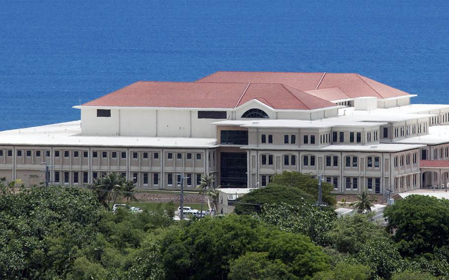 Officials at U.S. Naval Hospital Guam, shown here in May 2014, said the hospital mistakenly identified four patients as positive for coronavirus on Tuesday, March 24, 2020.