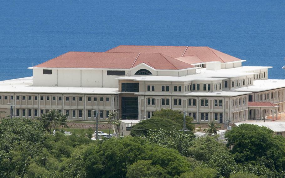 A view of U.S. Naval Hospital Guam after it opened in 2014, replacing a facility built in 1954.