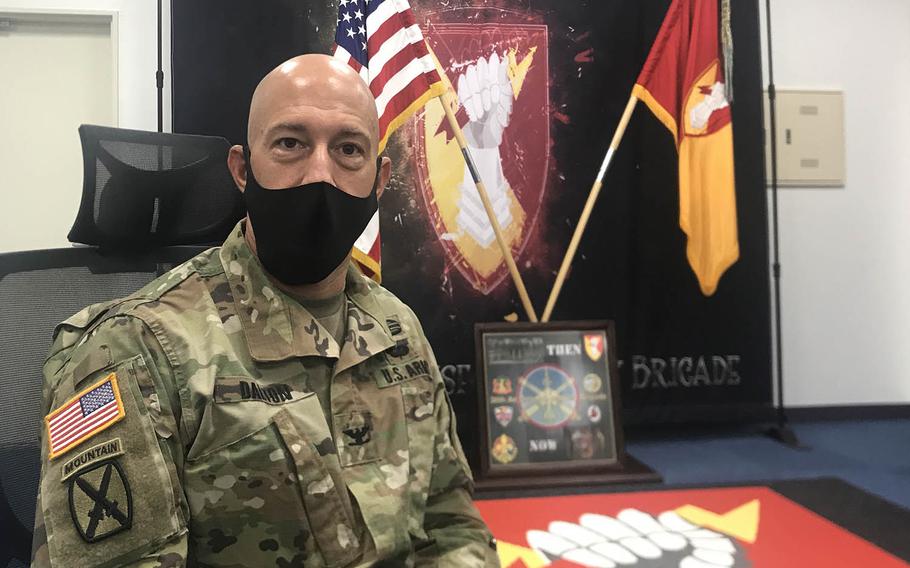 The 38th Air Defense Artillery Brigade, which reactivated at Sagami General Depot near Tokyo in October 2018, oversees air and missile defense units on mainland Japan, Okinawa and Guam, said the unit's commander, Col. Matthew Dalton.