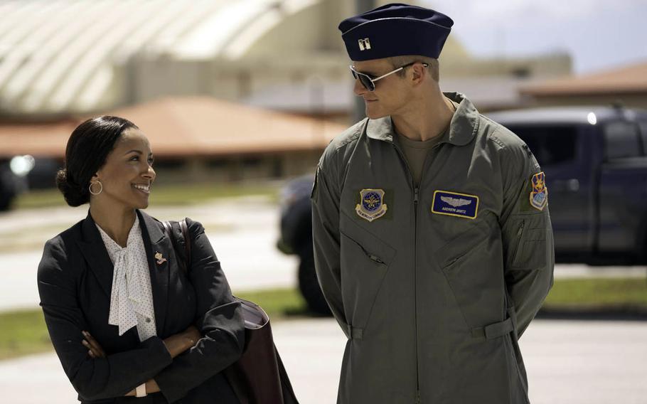 A congressional aide meets her match in an Air Force captain in the upcoming Netflix holiday romance "Operation Christmas Drop."