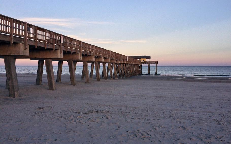 The pier at Tybee Island, Ga., a barrier island about 18 miles east of Savannah.