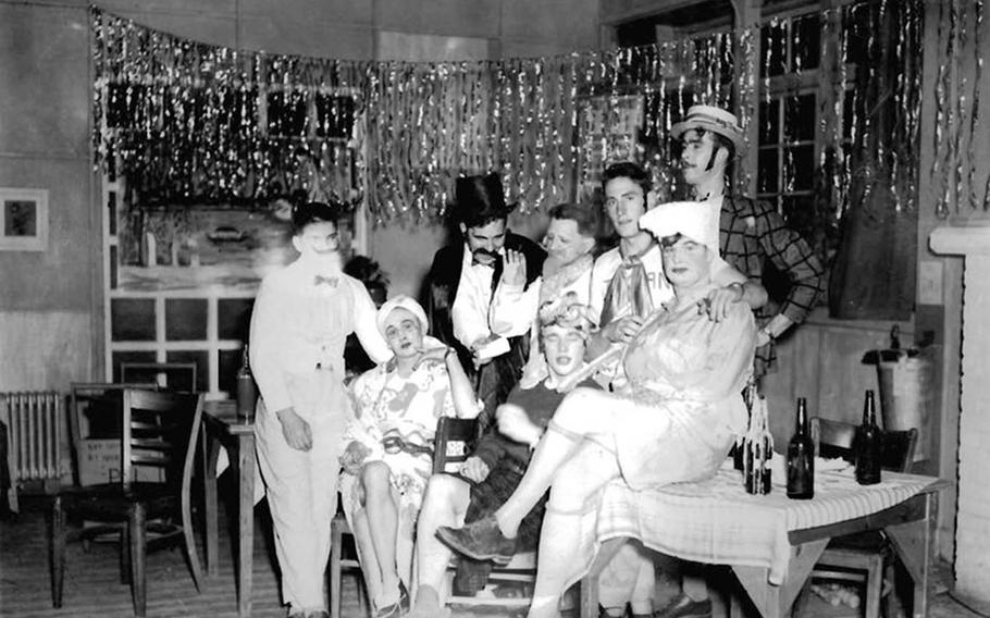 Yokota personnel stage a production of "One Night in Tokyo," in 1948. Base historian Lesleigh Jones said legends and ghost stories tend to stem from older buildings with personality.