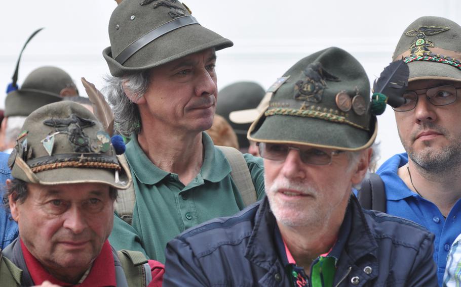 There were as many people wearing Alpini hats in the crowd lining the route in Pordenone, Italy, on Sunday, May 11, 2014, as there were in the parade itself.
