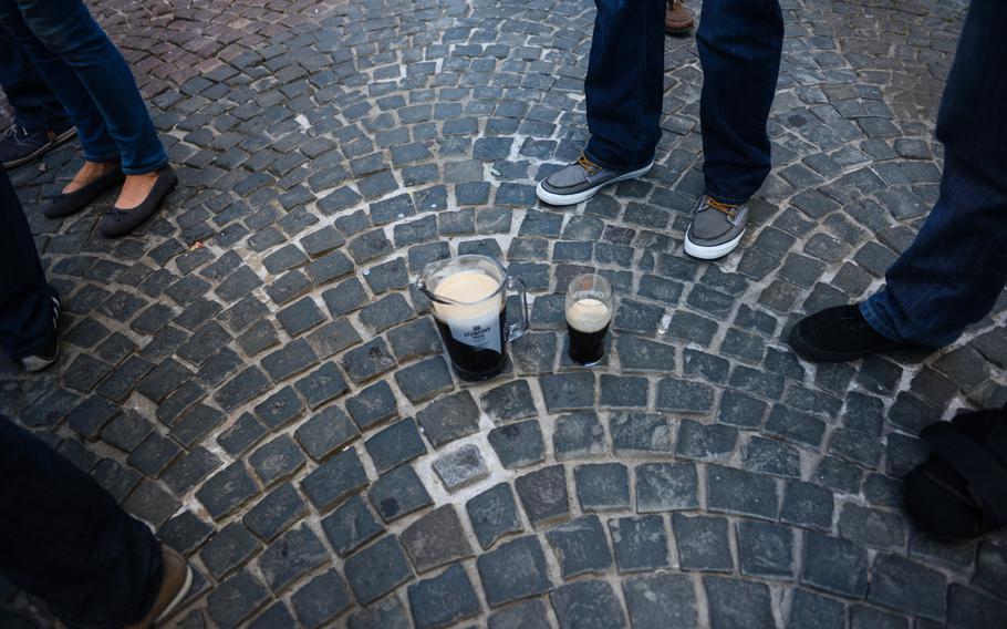 Plenty of beer is consumed in Kaiserslautern, Germany as the U.S. soccer team plays Germany in the World Cup, Thursday, June 26, 2014.

Joshua L. DeMotts/Stars and Stripes