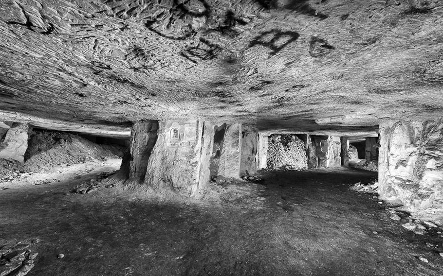 Former underground city beneath the trenches. Photographed 11 March 2013. Picardy, France.