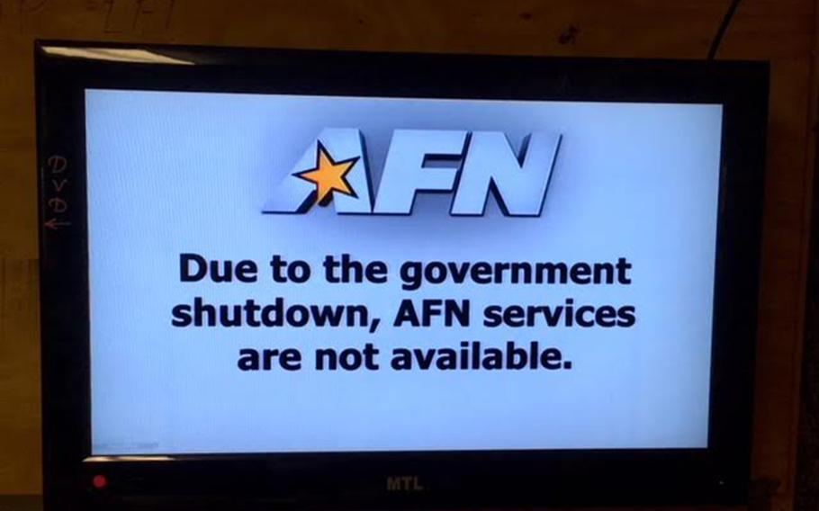 This is the message that many viewers of the American Forces Network, which provides entertainment and command information to U.S. servicemembers worldwide through its television and radio services, have been seeing.